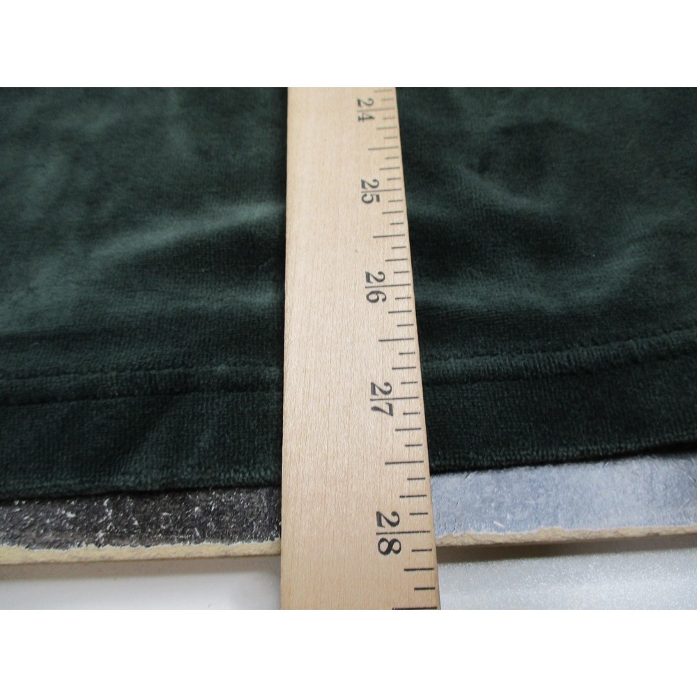 Mossimo Shirt Mens Medium Green Velour Polo Long Sleeve Chest Pocket Collared - Picture 10 of 14